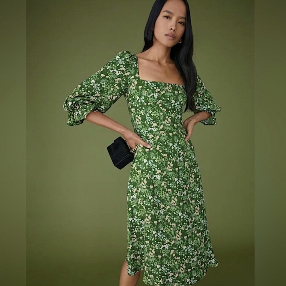 Reformation Enid Dress in Autumnal Floral Print